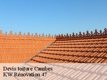 Devis toiture  cambes-47350 KW Rénovation 47